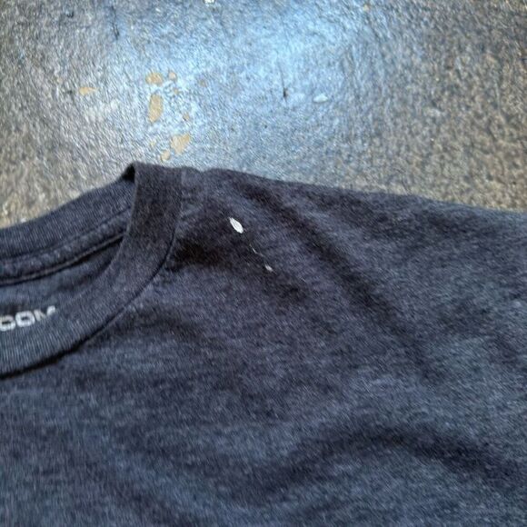 Volcom Grey Short Sleeve T-Shirt Size Medium Cotton Blend Middle Logo Skater - Picture 5 of 14